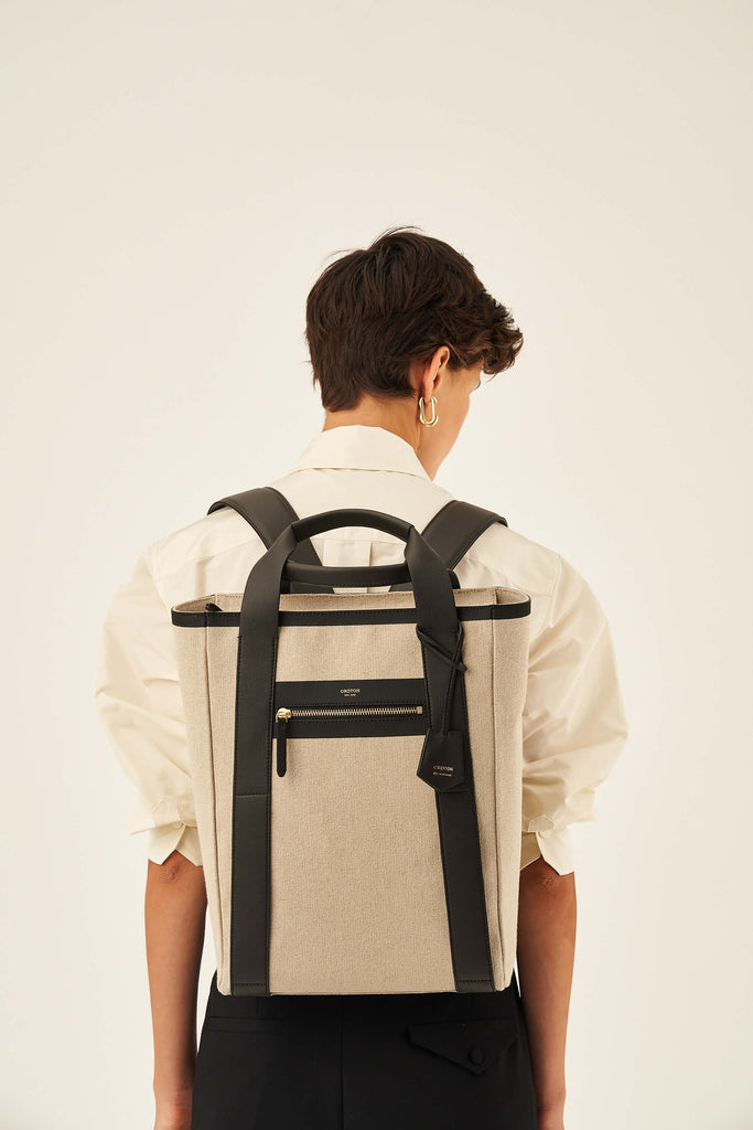 OROTON x HEMP BLACK Backpack in Natural